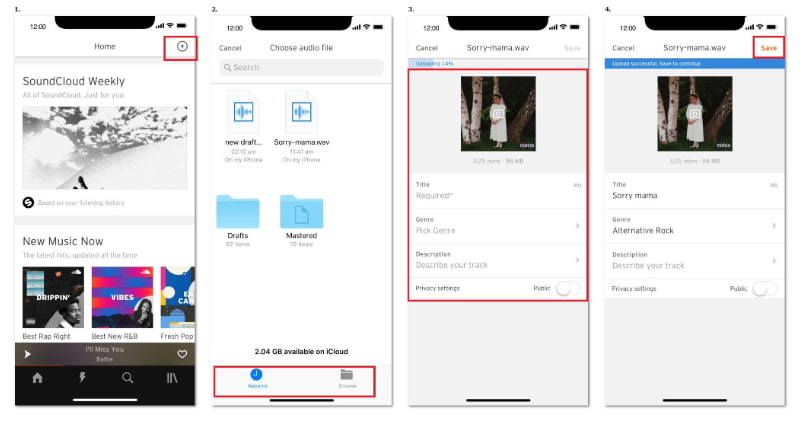 Upload To Soundcloud From Smartphone