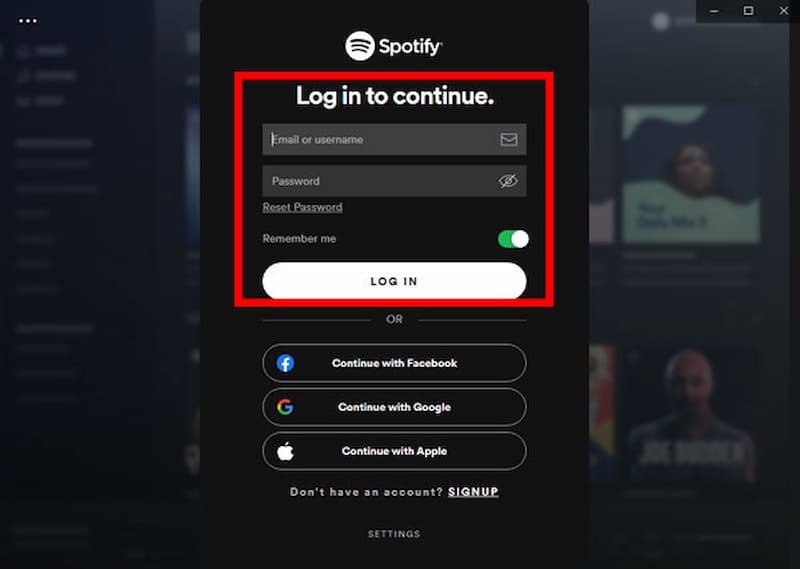 Spotify Premium Log in
