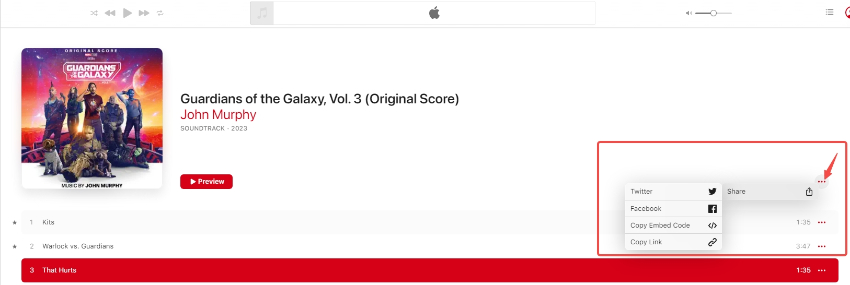 Copy Apple Music Link