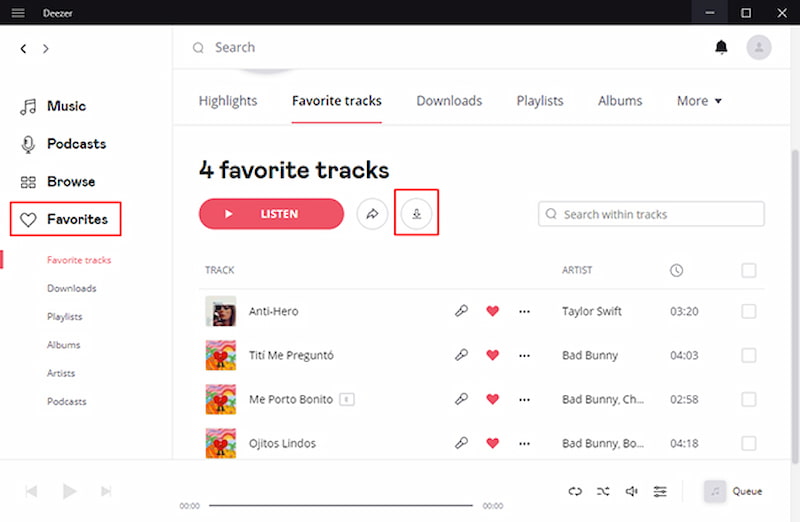 Download Deezer Tracks PC