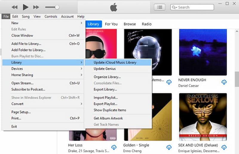 Update iCloud Music Library