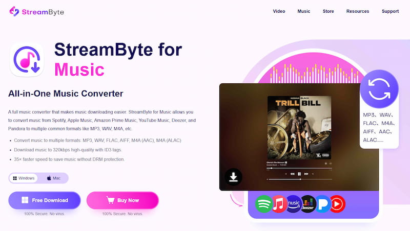 Streambyte For Music
